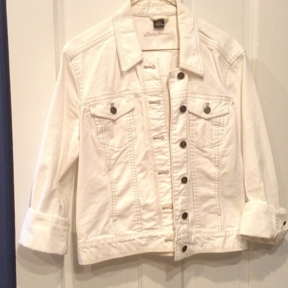 White denim jean jacket