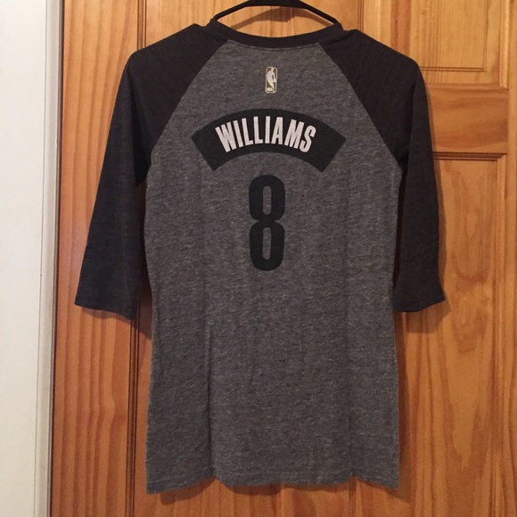 Brooklyn Nets Adidas, Deron Williams baseball tee! - Picture 2 of 2