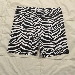 Zebra print justice shorts