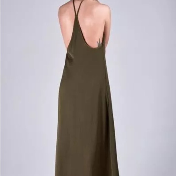 Wyldr Khaki Green Maxi dress NWT - Picture 3 of 3