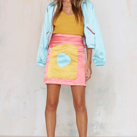 Samantha Pleet Satellite Silk Skirt BNWT Size 8