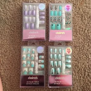 Claire's Fake False Nails With Glue