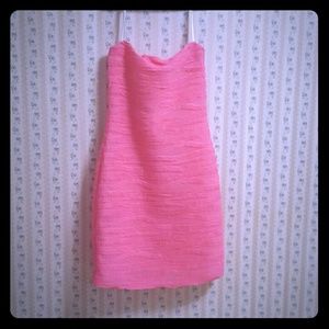 Pink Strapless Dress