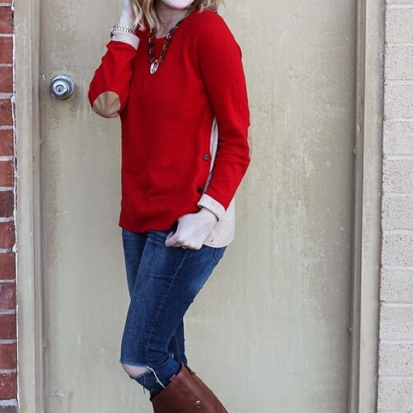 J. Crew Sweaters - J.Crew Side Button Sweater In Colorblock