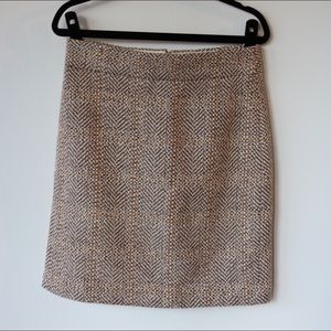 J. Crew Wool Plaid Pencil Skirt