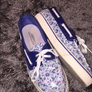 floral sperry top-siders