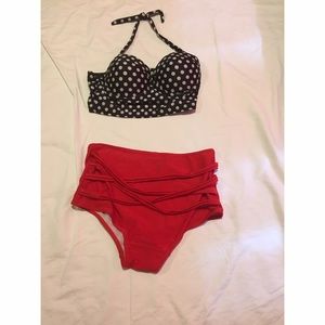 High waisted swimsuit