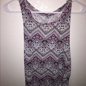 Patterned PINK tanktop