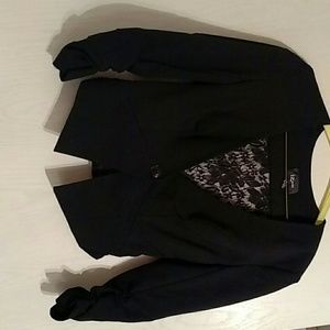 Black jacket with lace back