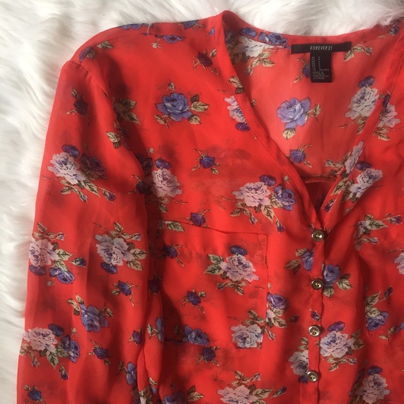 Forever 21 Tops - Floral Blouse
