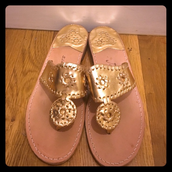 Gold Jack Rogers Size 7