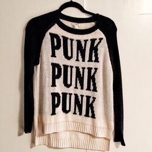 Forever 21 PUNK Cable Knit Sweater
