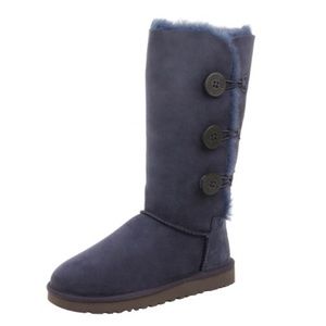 Navy blue Baily button uggs
