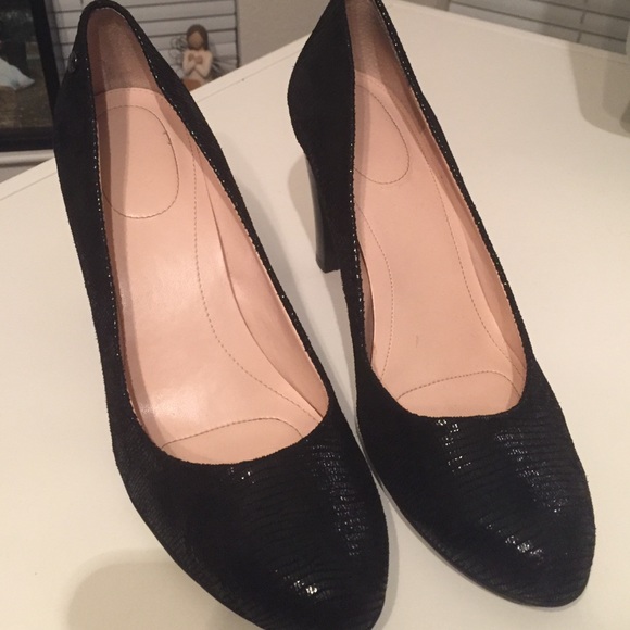 REDUCED!! Calvin Klein black reptile print heels