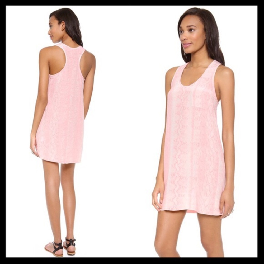 Joie snake print silk dress