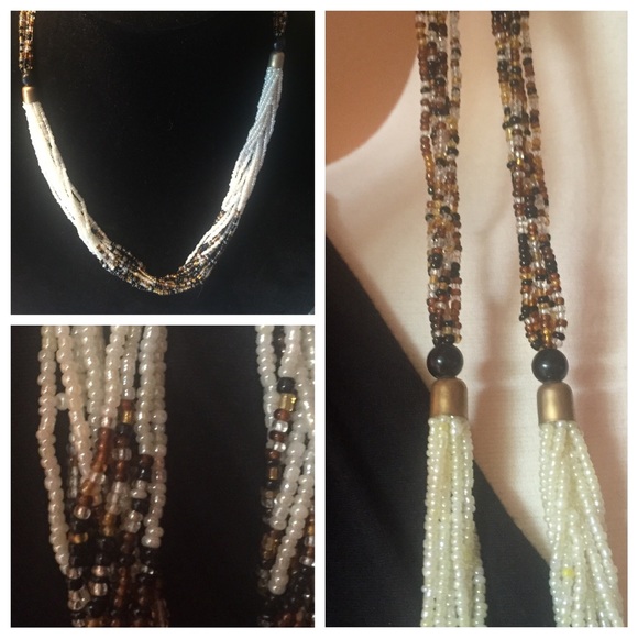 Handcrafted African necklace & Zipper pouch🇰🇪
