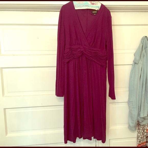 Stunning plum-colored cocktail dress