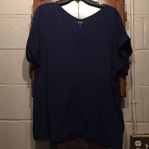 Polyester old navy top -navy blue