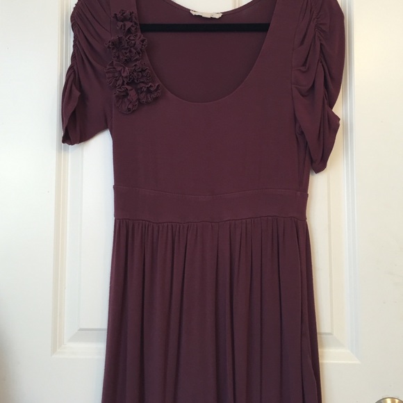 Lush plum knit dress