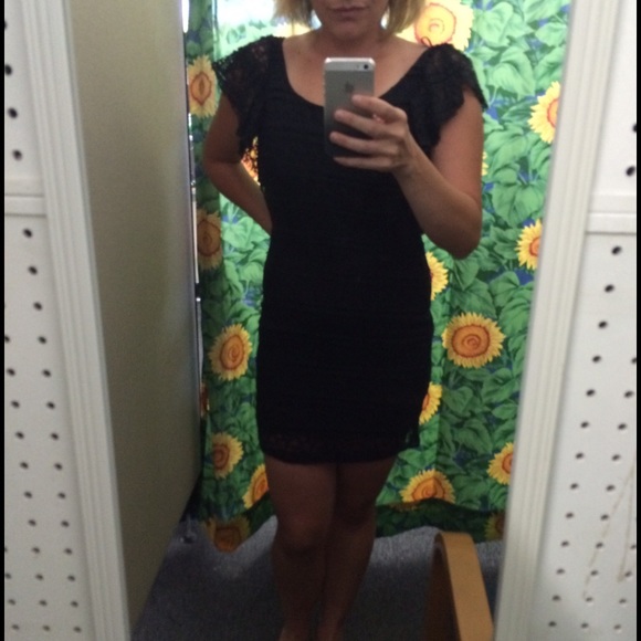 Super hot black lace dress