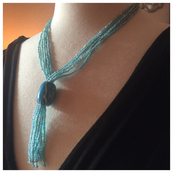Handcrafted African necklace & Zipper pouch🇰🇪