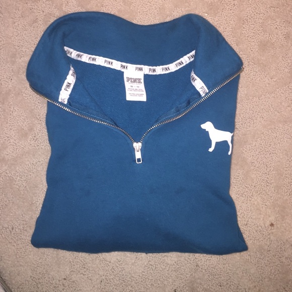 PINK VS turquoise 1/4 zip