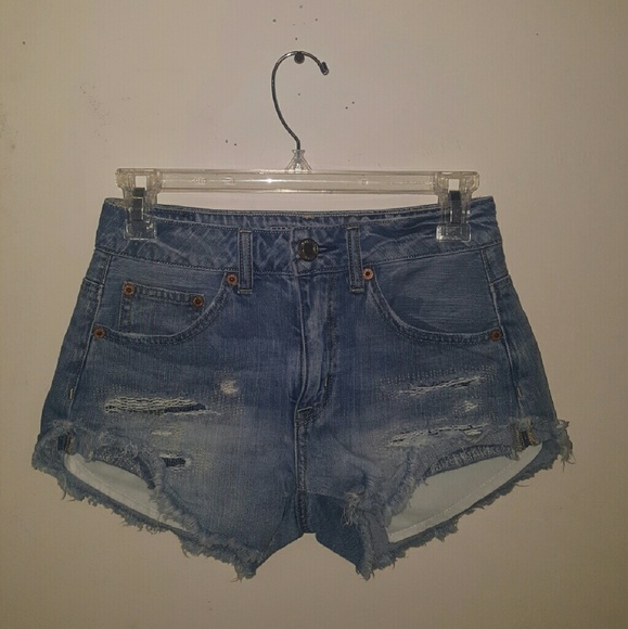 Hi-Rise destroyed shorts
