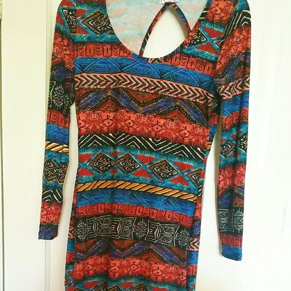 Tribal print midi dress - Picture 1 of 4