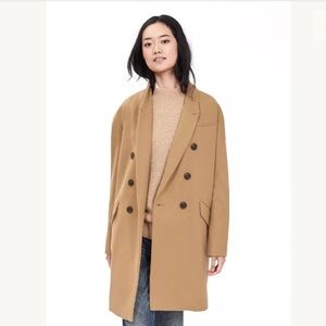 Small Camel Banana Republic Double Breasted coat