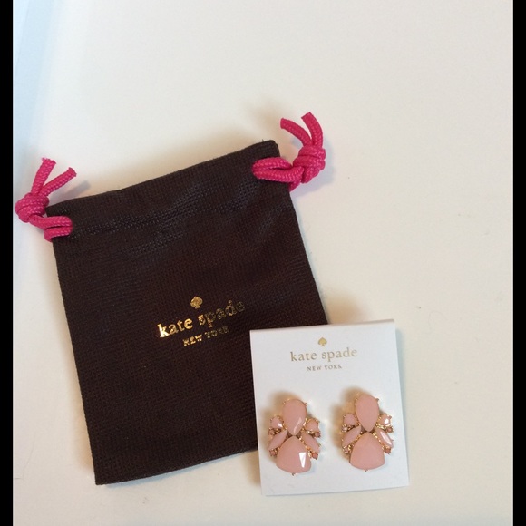 kate spade Jewelry - 🎉HP🎉NWT Kate Spade Pink Jeweled Earrings