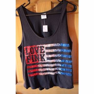 PINK American flag tank!
