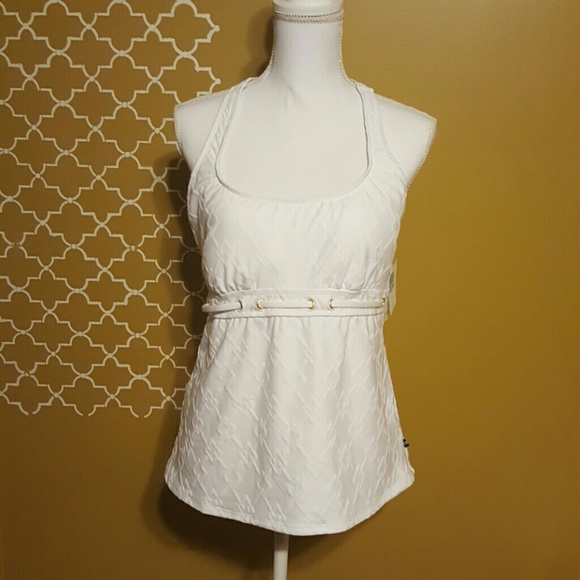 Nautica white Tankini swim top