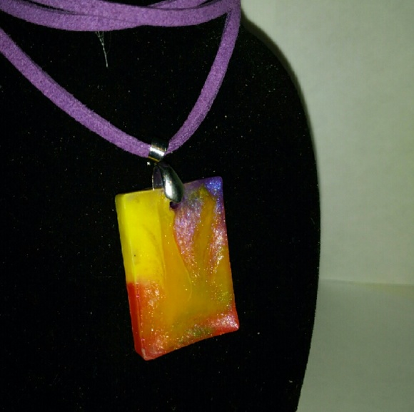 Double Sided Rainbow Pendant