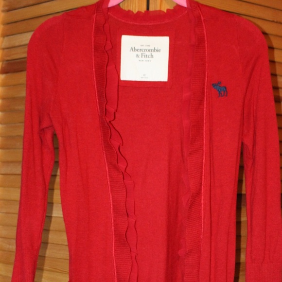 Abercrombie & Fitch ruffle cardigan