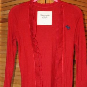 Abercrombie & Fitch ruffle cardigan