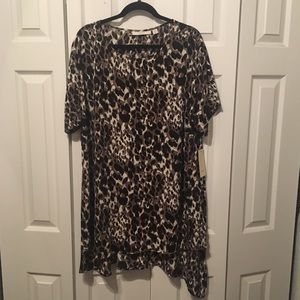 Sejour NWT leopard print tunic