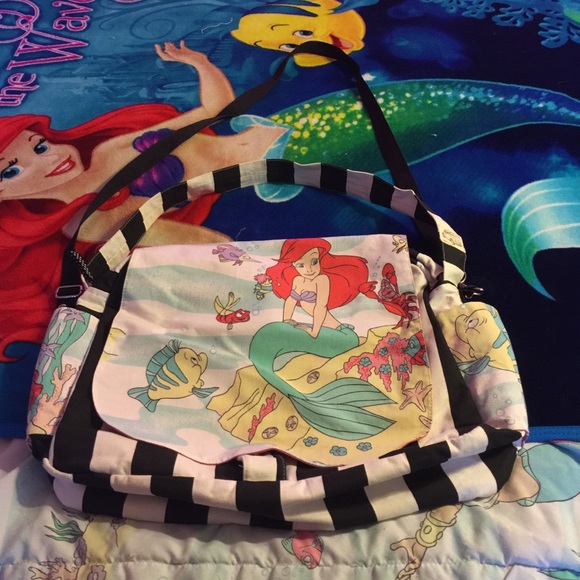 little mermaid diaper bag