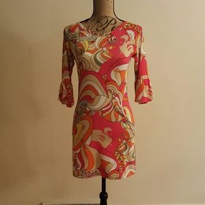 Apple Bottom Fitted Colorful Mini Dress