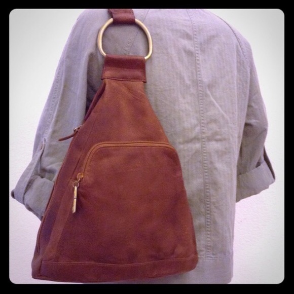 Leather backpack