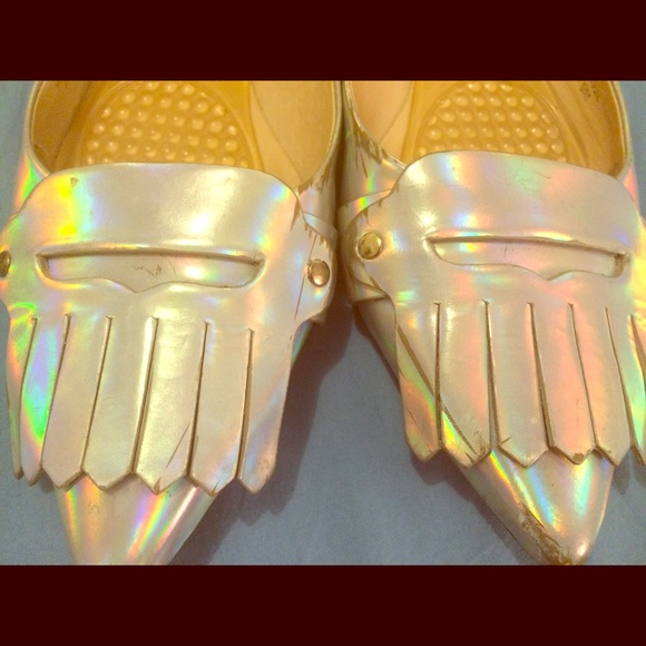 Kate Spade iridescent loafers
