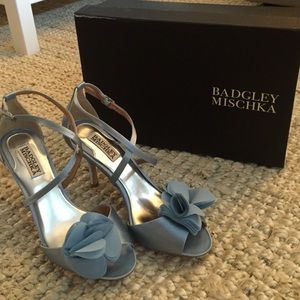 Badgley Mischka Blue Satin Heels perfect 4 wedding