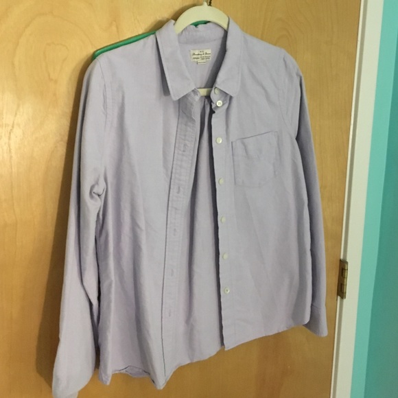 Madewell lavender chambray shirt size medium