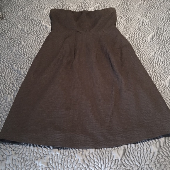 J. Crew strapless navy dress. Size 4