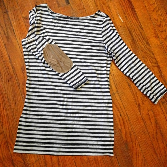 Elbow patch tunic