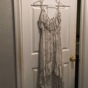 White and black dress