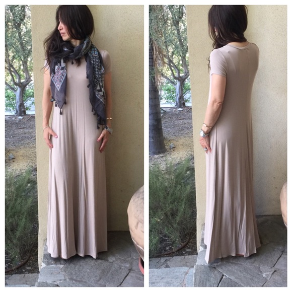 Cap sleeves loose fit maxi - Picture 3 of 3