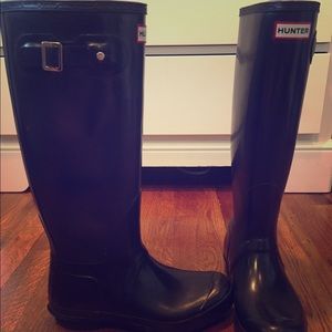 Hunter tall glossy Rainboots