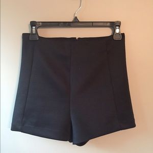 High black dress shorts