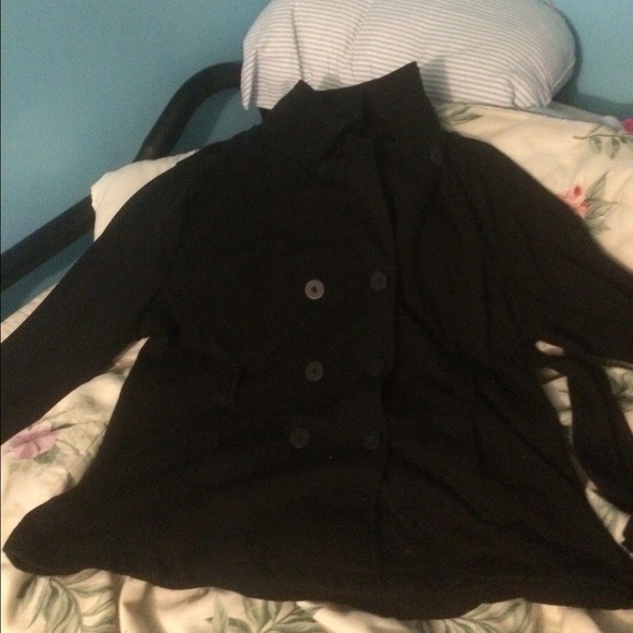 Black Deb Peacoat. Plus size
