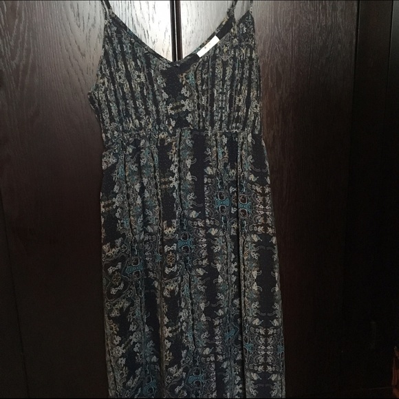 Navy print dress from Urban Outfitters